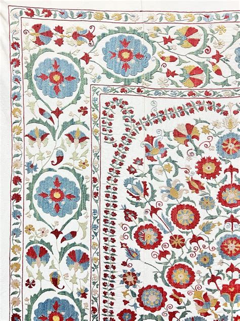 Buy Silk Suzani Throw, Uzbek Tree of Life Embroidery, Hand Embroidered ...