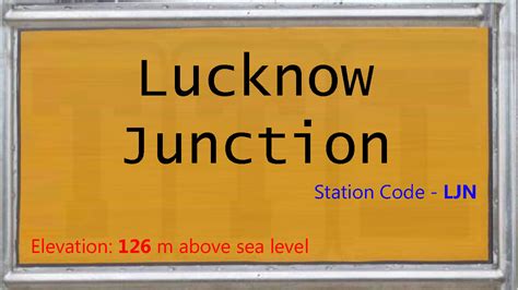 LJN / Lucknow Junction Railway Station | Train Arrival / Departure ...