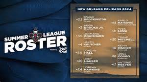 New Orleans Pelicans announce NBA 2K25 2024 Summer League roster ...