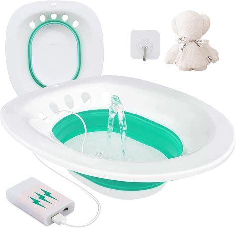 Amazon.com: Electric Sitz Bath, Sitz Bath for Hemorrhoids, Sitz Bath for Toilet Seat, Foldable ...