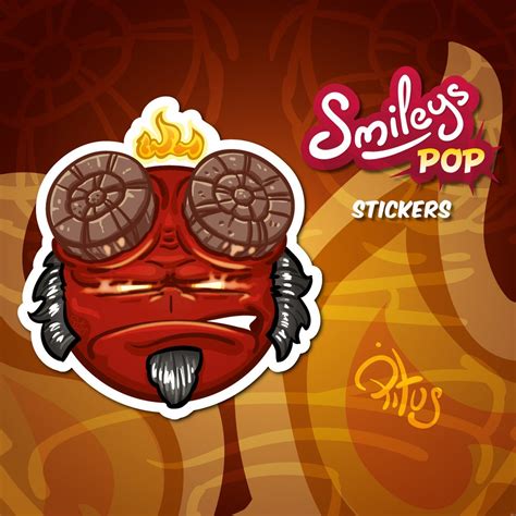 Cartoon Smiley Demon Sticker for Phone Tablet Computer Furniture - Etsy