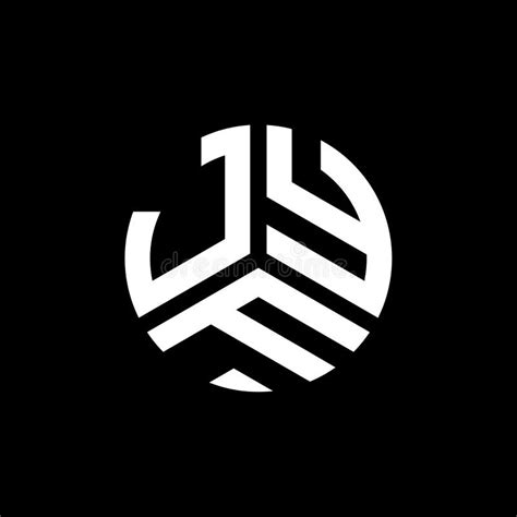 JYF Letter Logo Design on Black Background. JYF Creative Initials ...