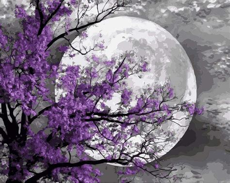 MOONSCAPE DIY Acrylic Painting by Numbers Kit on Canvas. – TULIP N TURTLE