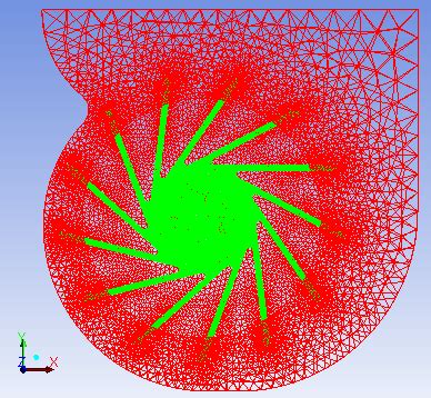 Fluent Fan Inlet Tutorial 的图像结果