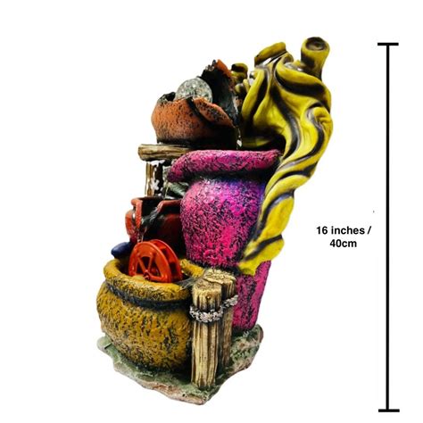 ALiLa Designer Table Waterfall Fountain with LED for Home, Living room ...