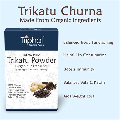 Trikatu Powder - Organic Farm Sourced Ingredients - 100% Natural – Triphal