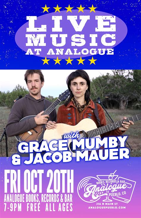 Grace Mumby & Jacob Mauer - Live Music Fridays at Analogue, Analogue ...