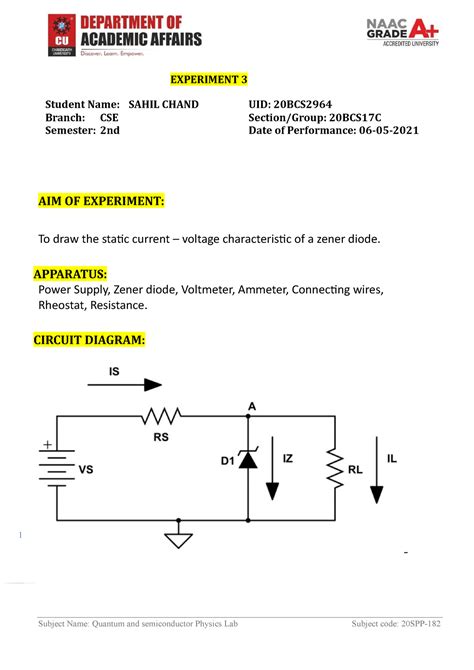 Sahil Quantum EXP- 3 - 1 year lab practical worksheets - Subject Name ...