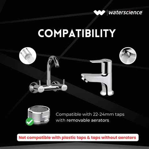 Kitchen Tap Extender with Filter - Wide | Ceramic Cartridge - FLO C KT ...