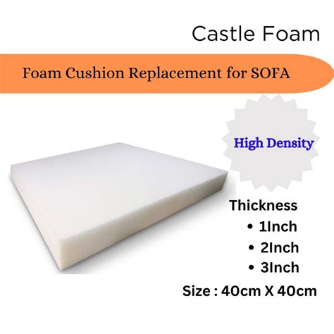 High Density Sofa Seat Foam Cushion Sheet Replacement Upholstery Pad ...