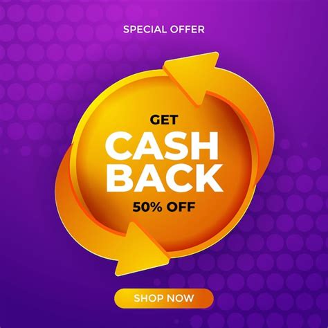 Cash back offers vector banners with flying coins | Free Vector