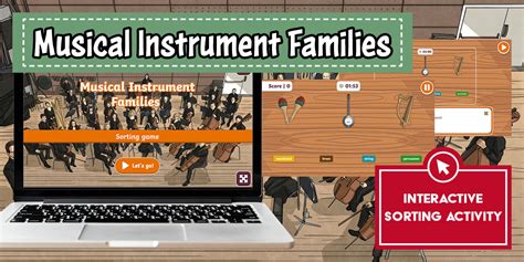 Musical Instrument Families Interactive Sorting Activity