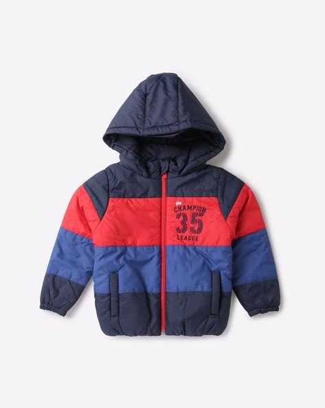 Buy Wingsfield Colourblock Zip-Front Hooded Jacket | AJIO