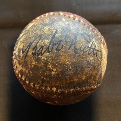Babe Ruth Autographed baseball | Live and Online Auctions on HiBid.com