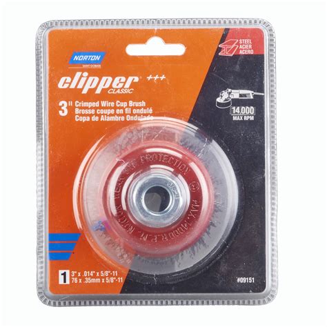 Norton Wire Brush Clipper 3 Wire Cup Brush For Angle | Desertcart INDIA