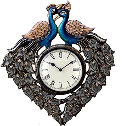 Buy Heritagecrafts Peacock Design Analog Wall Clock Online at Low ...