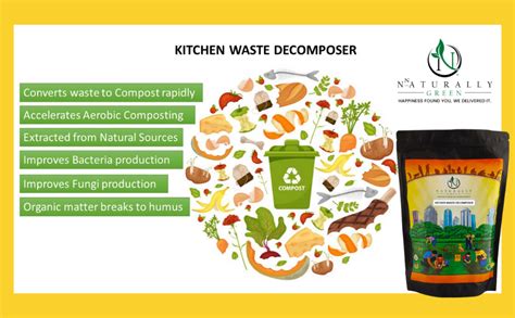 Naturally Green Kitchen Waste Decomposer, All in one Bio decomposer ...