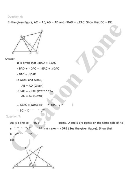 Image result for Example 7 Triangles Class 9