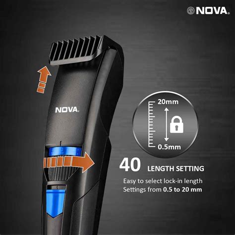 Nova NHT 1053 USB Runtime: 160 min Trimmer for Men | Beard Trimmer ...