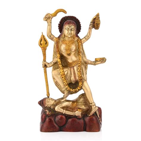 Buy Collectible India Maha Kali/Mahakali/Kalika Maa MATA Brass Statue ...