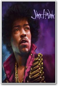 Eureka Designs Poster Jimi Hendrix Paper Print - Music posters in India ...
