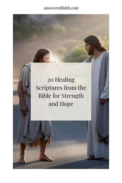 20 Healing Scriptures from the Bible for Strength and Hope