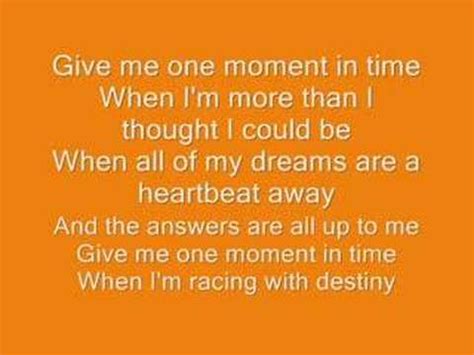 Whitney Houston- one moment in time lyrics Chords - Chordify