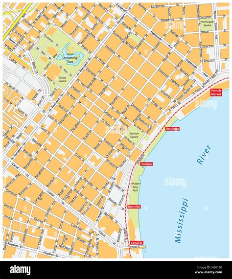 French Quarter New Orleans Map