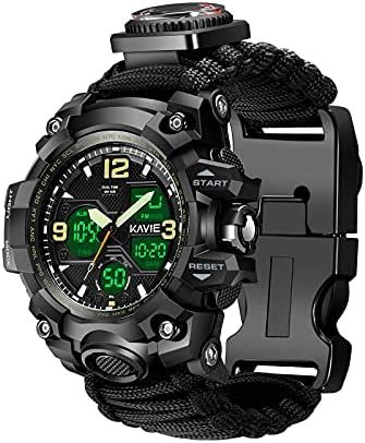 Buy Smilkat Metal 23-In-1 Survival Military Digital Watch, Mens ...