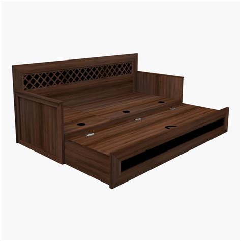 Buy Helios Anne Fabric 3-Seater Sofa Bed - Brown from Helios by Home ...