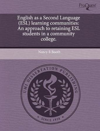 Buy English as a Second Language (ESL) Learning Communities: An ...
