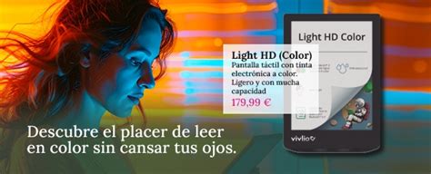 EREADER VIVLIO AZUL ACERO - LIGHT HD COLOR al mejor precio | Casa del Libro