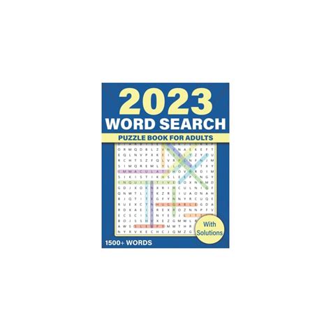 Buy 2023 Word Search Puzzle Book For Adults: Large Print Word-Finds ...