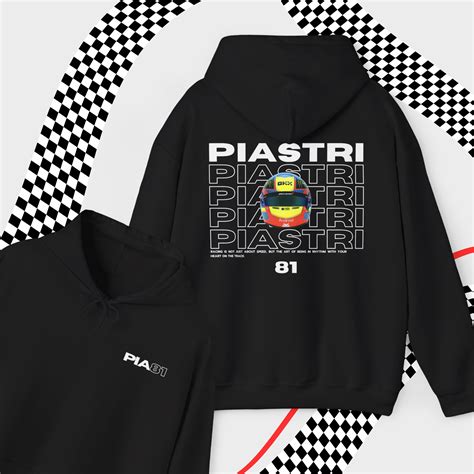 Oscar Piastri Mclaren F1 Hoodie: Racing Driver Sweatshirt Formula One ...