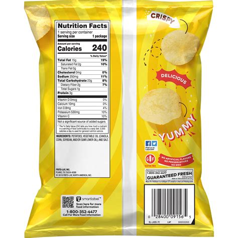 Nutrition Facts For Lays Potato Chips | Besto Blog