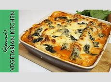 Veggie Lasagne Recipe UK with Spinach for extra Iron  