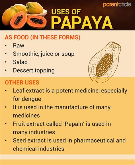 Papaya Health Benefits, Nutrition, Calories & Vitamins in Papaya, Uses of Papaya Fruits & Leaves ...