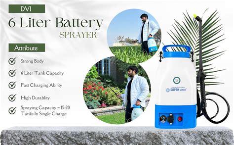 Dvi Super Garden 12 Volt / 6 Litre Battery Sprayer | Ideal Use for ...