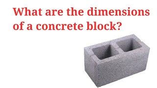 Image result for Concrete Building Block Size