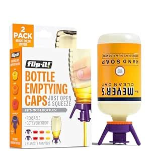 Flip-It Bottle Emptying Kit - Get Every Last Drop Out of Soap, Honey ...