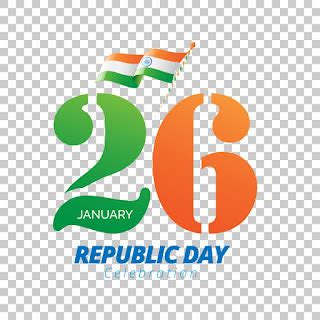 Republic Day text PNG download