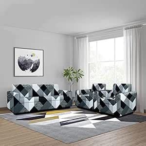 Cortina Embossed Printed Sofa Cover Big Elasticity Cover Stretch ...