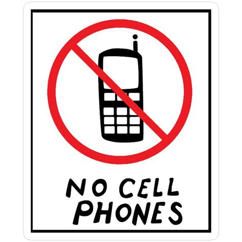 No Cell Phones Sign Printable – Free download and print for you.