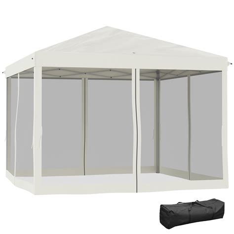 Outdoor 10' x 10' Patio Gazebo Outdoor Pop-Up Canopy with Sidewalls ...