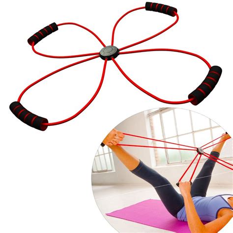 Buy Strauss X shape Yoga Resistance Band (Red) Online