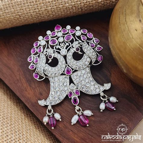 Puligoru Peacock Pendant (P2378) – Nakoda Payals