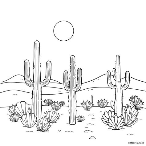 Arizona Desert Coloring Pages