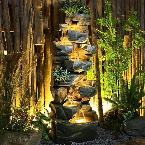 Amazon.com: 58Inch Outdoor Garden Water Fountain 6 Tiers Large ...