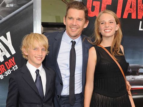 Ethan Hawke And Children 54 Child Of Ethan Hawke Thurman Hawke Stock