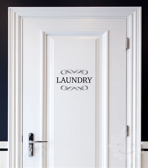 Buy Laundry Decal/Door Decal/Pantry Door Decal/Restroom Decal/Office ...